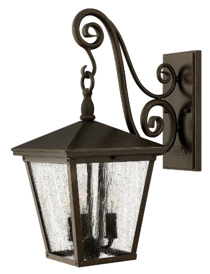 Picture of 5w Outdoor Trellis CAND. LED Clear Seedy Regency Bronze Medium Wall Mount