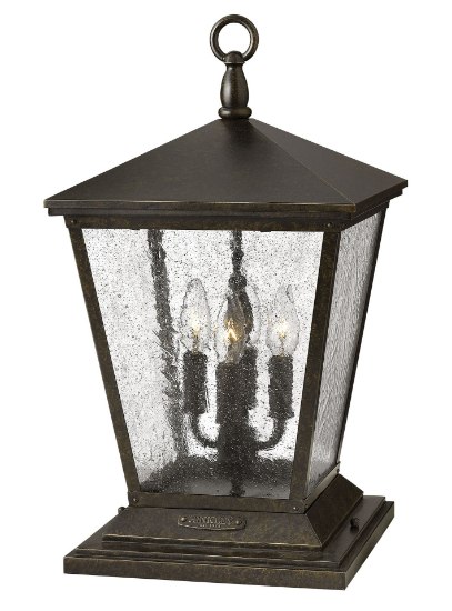 Picture of 5w Outdoor Trellis CAND. LED Clear Seedy Regency Bronze Post Top/ Pier Mount