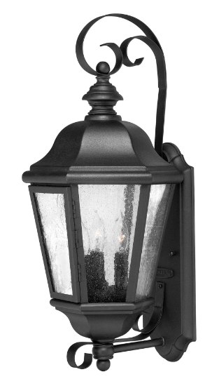 Picture of 5w Outdoor Edgewater CAND. LED Clear Seedy Black Medium Wall Mount