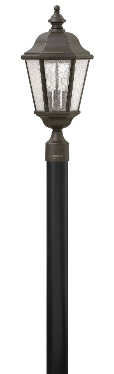 Picture of 5w Outdoor Edgewater CAND. LED Clear Seedy Oil Rubbed Bronze Post Top/ Pier Mount