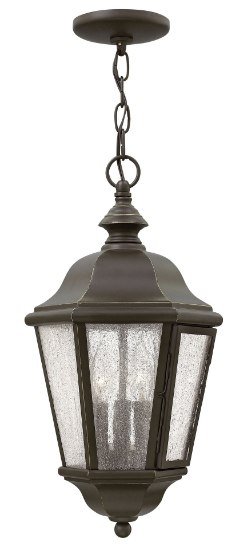 Picture of 5w Outdoor Edgewater CAND. LED Clear Seedy Oil Rubbed Bronze Hanging