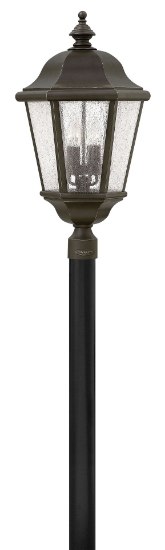 Picture of 5w Outdoor Edgewater CAND. LED Clear Seedy Oil Rubbed Bronze Extra Large Post Mount