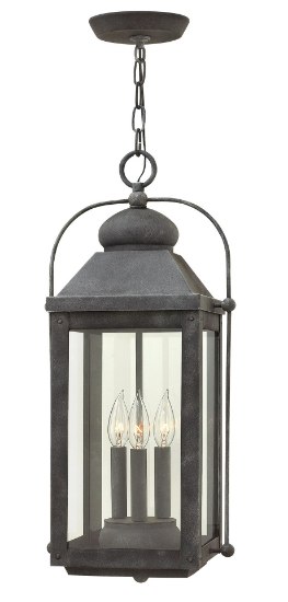 Picture of 5w Outdoor Anchorage CAND. LED Clear Aged Zinc Hanging