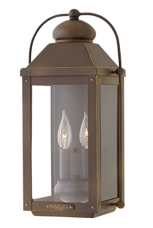 Picture of 5w Outdoor Anchorage CAND. LED Clear Light Oiled Bronze Medium Wall Mount