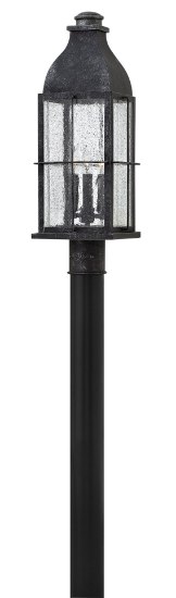 Picture of 5w Outdoor Bingham CAND. LED Clear Seedy Greystone Post Top/ Pier Mount