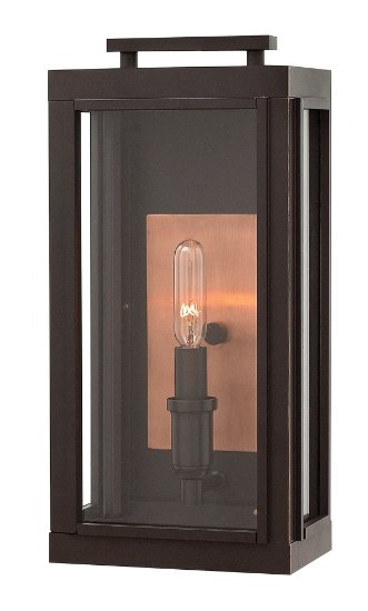 Picture of 5w Outdoor Sutcliffe CAND. LED Clear Oil Rubbed Bronze Small Wall Mount