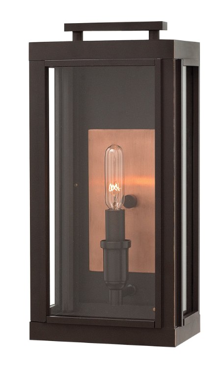 Picture of 5w Outdoor Sutcliffe CAND. LED Clear Oil Rubbed Bronze Small Wall Mount