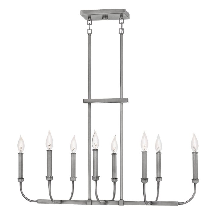 Picture of 60w Chandelier Alister CAND Antique Nickel Linear
