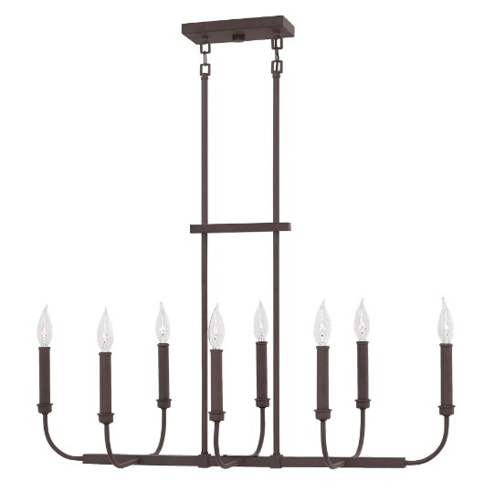 Picture of 60w Chandelier Alister CAND Buckeye Bronze Linear