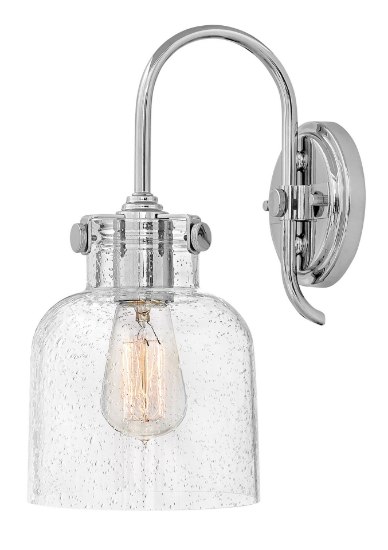 Foto para 100w Sconce Congress MED Clear Seedy Chrome