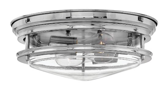 Picture of 60w Foyer Hadley MED Clear Chrome Flush Mount