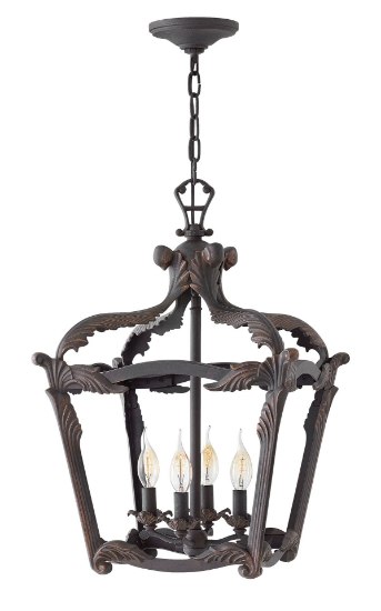 Picture of 60w Foyer Sorrento CAND Aged Iron Single Tier Foyer