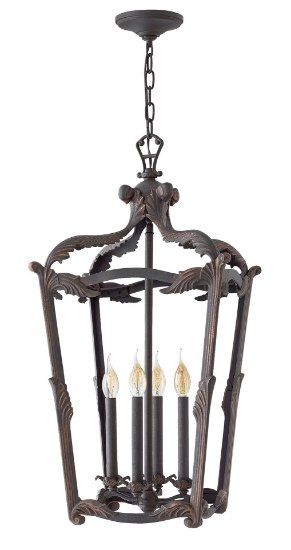 Picture of 60w Foyer Sorrento CAND Aged Iron Single Tier Foyer