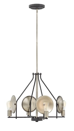 Picture of 100w Chandelier Boyer MED Aged Zinc Single Tier