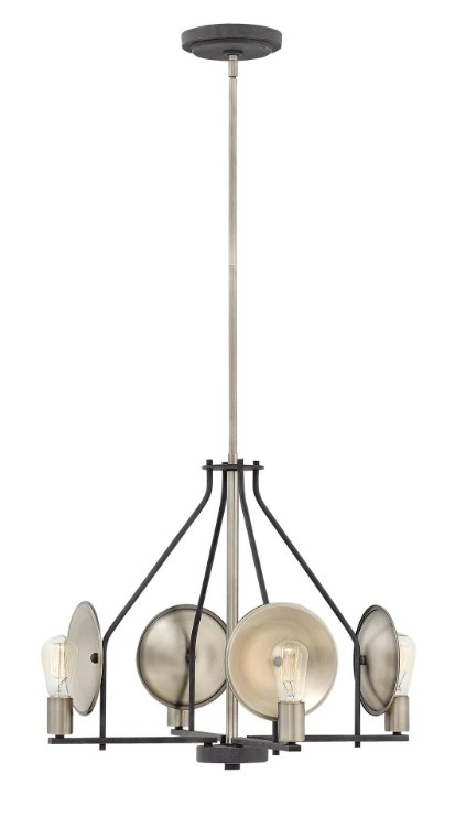 Foto para 100w Chandelier Boyer MED Aged Zinc Single Tier