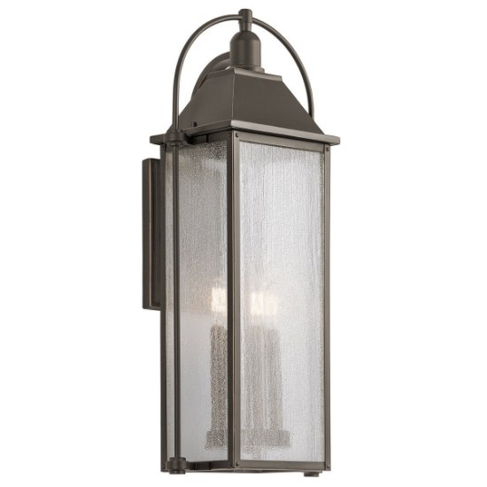 Picture of 240w (4 x 60w) 29" Harbor Row 4-Light MED Olde Bronze Clear Seeded Gl Outdoor Wall Lantern