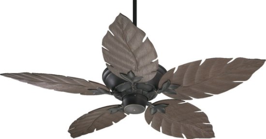 Picture of 67w 52" Monaco Old World with Walnut Blades Outdoor Ceiling Fan
