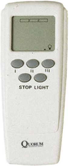 Picture of 5 Button and LCD Display White Fan Remote Control Kit