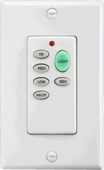 Picture of 6 Button White & Ivory Fan Remote Control Kit
