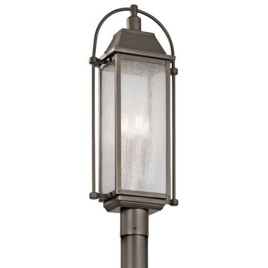 Foto para 240w (4 x 60w) 27" Harbor Row 4-Light CAND B Olde Bronze Outdoor Post Lantern