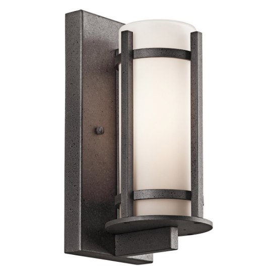 Picture of 13w 11" Camden Anvil Iron GU24  Fluorescent 1-Light Outdoor Wall Lantern