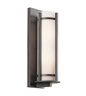 Mostrar detalles para 75w  20" Camden Anvil Iron E26 A19 MED 2-Light Outdoor Wall Lantern Imagen de 75w  20" Camden Anvil Iron E26 A19 MED 2-Light Outdoor Wall Lantern
