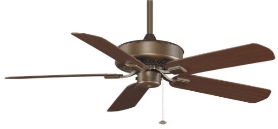 Picture of 54w 50" Edgewood Wet w/Pull Chain 5-Dark Cherry Blades Aged Bronze Ceiling Fan