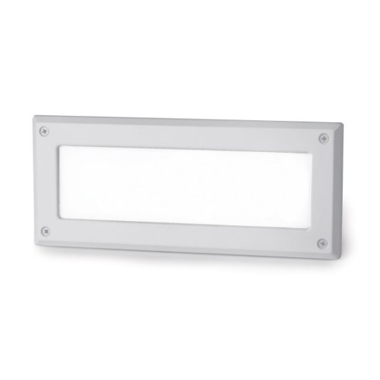 Picture of 5.5w 110lm 30K 9½"  x 4" Endurance WW LED Architectural Graphite Opal Outdoor Brick Light