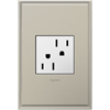 Picture of 15a adorne White 2-Module Tamper Resistant Duplex Outlet