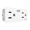 Foto para 15a 3" adorne White 2-Outlet Modular Outlet