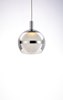 Foto para 18w 1440lm 30k Swank 3-Light Polished Chrome Clear/Frosted Acrylic Lens WW LED Pendant