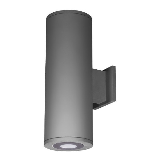 Picture of 22w 360lm 40K 18" Tube Architectural Outdoor 2-Light Ultra Narrow Beam Toward the Wall High Performance facade Graphite NW LED Wall Sconce