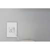 Foto para adorne Plastics Gloss White 1-Gang Wall Plate