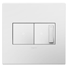 Picture of adorne Plastics Gloss White 2-Gang Wall Plate