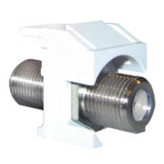 Picture of adorne Keystone White Video F-Connector Insert
