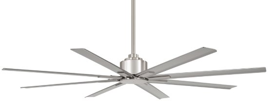 Foto para 52w 65" Xtreme	H2O Brushed Nickel Wet 8-Blade Outdoor Ceiling Fan