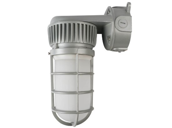 Picture of 20w ≈150w 1700lm 30K 120-277v Vapor Tight Jelly Jar WW LED Wall Fixture