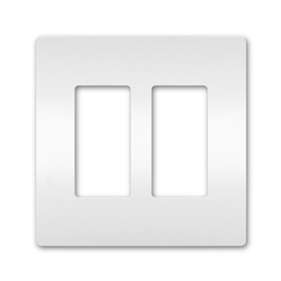 Picture of radiant White 2-Gang Screwless Wall Plate