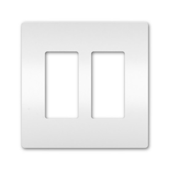 Foto para radiant White 2-Gang Screwless Wall Plate