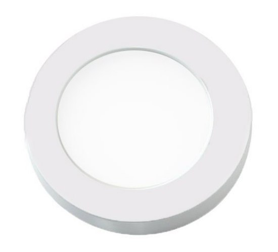 Foto para 5w 200lm 27k 3" 24v White Undercabinet Dimmable Edge-lit SW LED Button Light