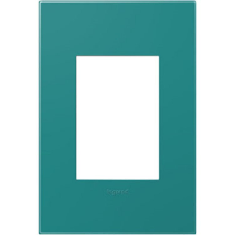 Foto para adorne Plastics Turquoise Blue 1-Gang 3 Module Wall Plate
