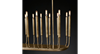 Picture of 600w (24x25) 61" Quenouilles Burnished Brass 24-Light E12 T6 Chandelier
