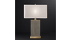 Foto para 40w 32¼" Delano Shagreen Burnished Brass 1-Light E26 Rectangular Table Lamp