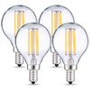 Picture of 4w ≅40w 400lm 27k 120v E12 G14 (G45) Filament Dimmable SW LED Light Bulb