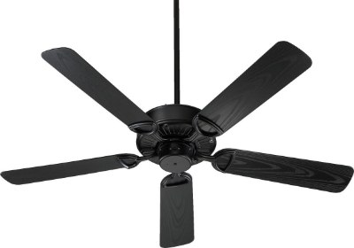 Mostrar detalles para 65w 52" Estate Patio Matte Black with Black 5-Blades Outdoor No-Light Ceiling Fan Imagen de 65w 52" Estate Patio Matte Black with Black 5-Blades Outdoor No-Light Ceiling Fan