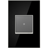 Picture of adorne Plastics Mirror Black 1-Gang Wall Plate