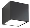 Picture of 30.5w 2334lm 30K 5.5" 120-277v Bloc Black Cube Up & Down WW LED Outdoor Wall Light