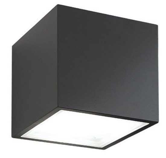 Foto para 30.5w 2334lm 30K 5.5" 120-277v Bloc Black Cube Up & Down WW LED Outdoor Wall Light