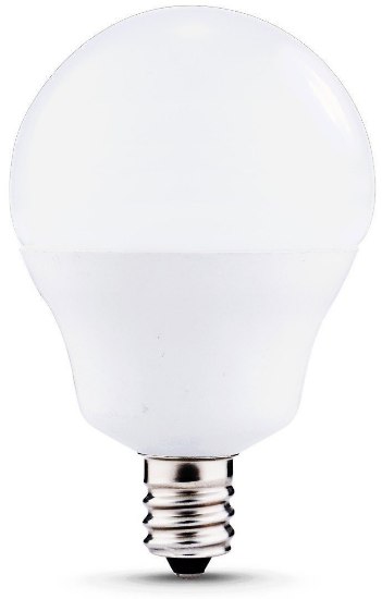 Foto para 5w ≅40w 450lm 30k 120v E12 G14/G16 Globe for Vanity MIrror Non-Dimmable WW LED Light Bulb