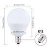 Picture of 5w ≅40w 450lm 30k 120v E12 G14/G16 Globe for Vanity MIrror Non-Dimmable WW LED Light Bulb